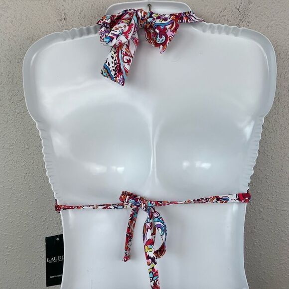 NWT Lauren Ralph Lauren Bikini Top Sizes 8, 10, or 16 - Picture 2 of 3